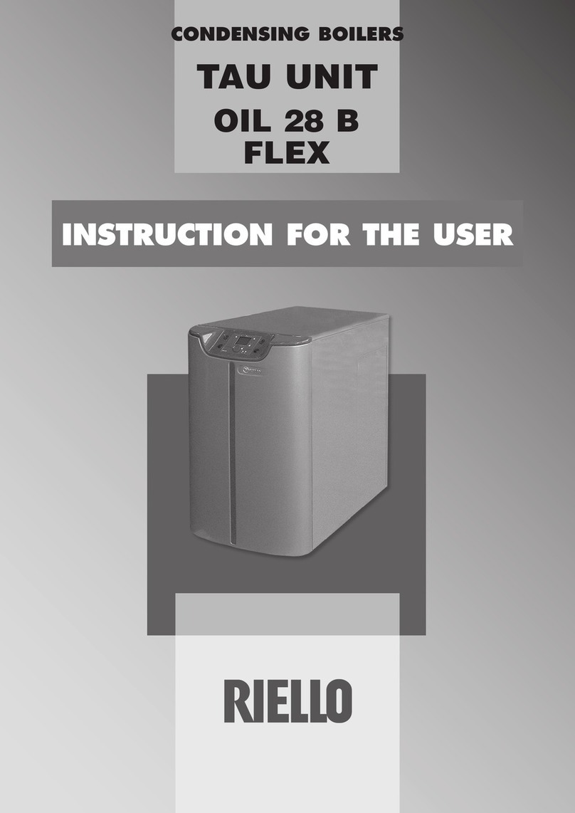 Riello TAU UNIT OIL 28 B FLEX Instructions for the user