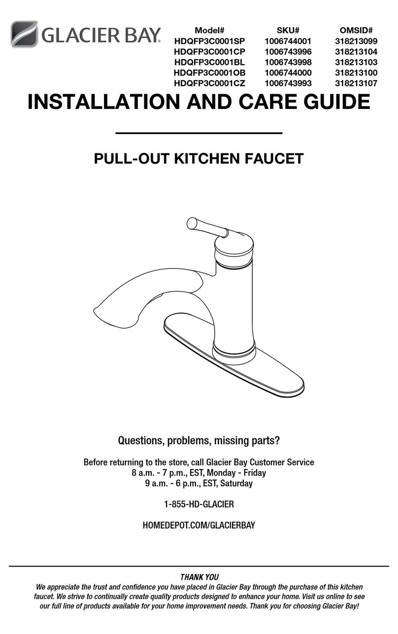 Glacier bay HDQFP3C0001SP Assembly instructions