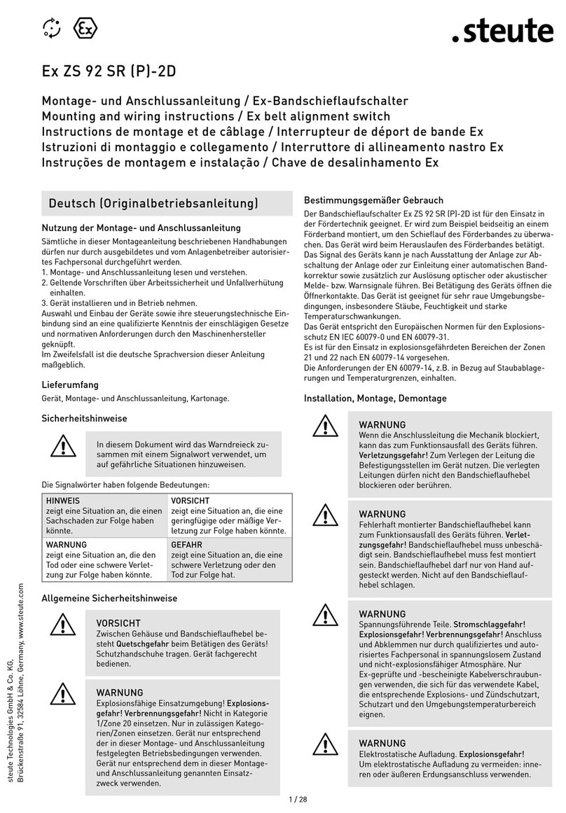 steute Ex ZS 92 SR 2D Programming manual
