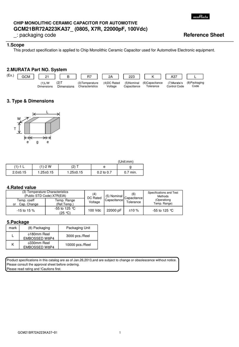 Murata GCM21BR72A223KA37 Series User manual