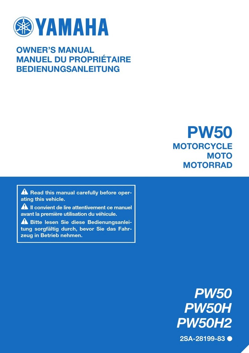 Yamaha PW50 2016 User manual