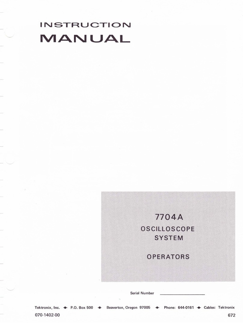Tektronix 7704A User manual
