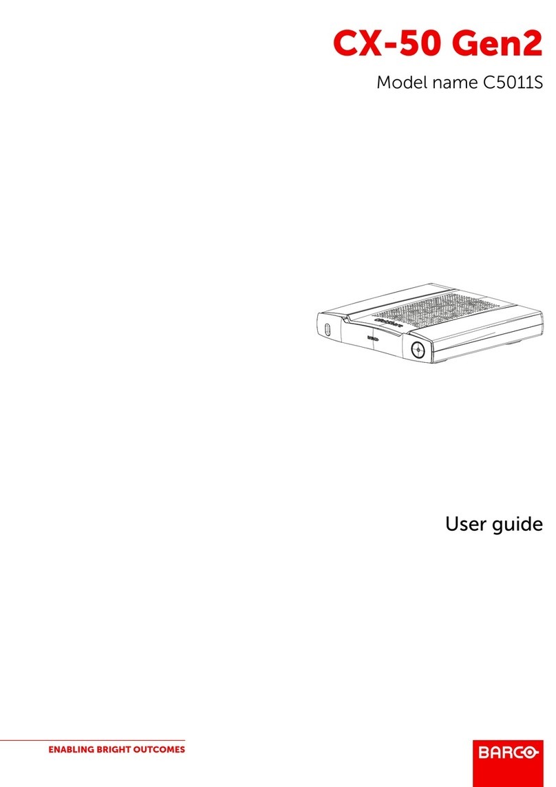 Barco CX-50 Gen2 User manual