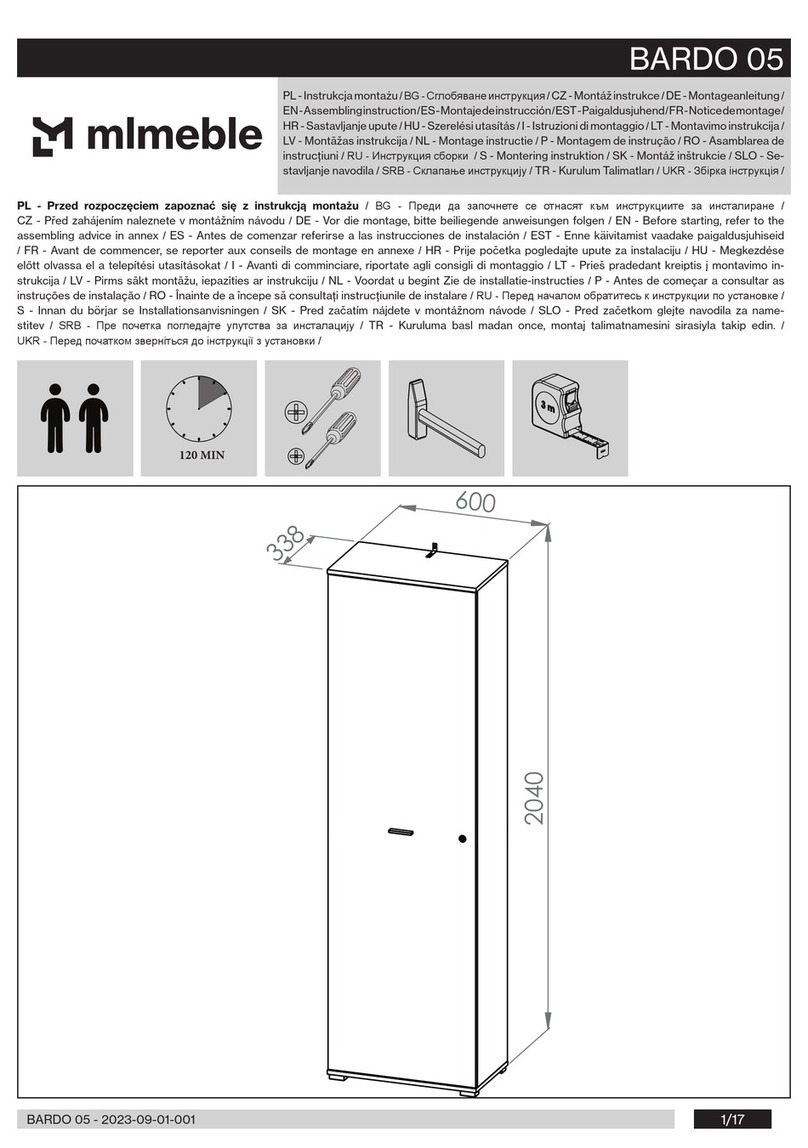 mlmeble BARDO 05 User manual