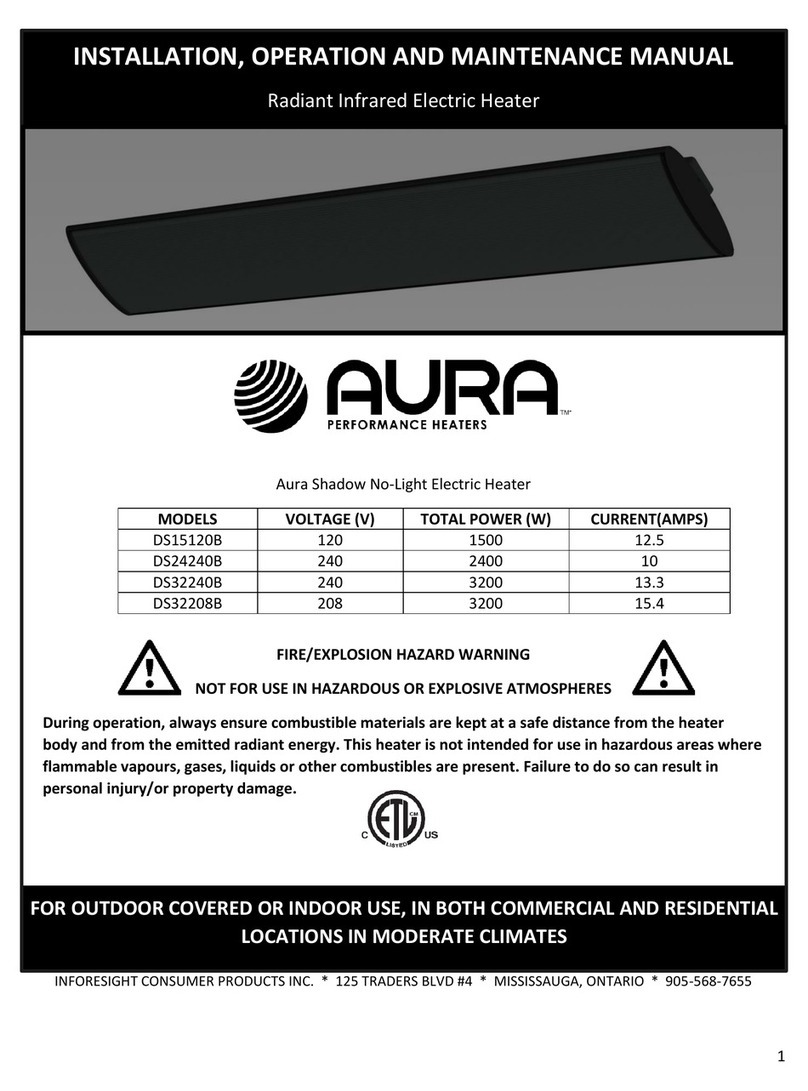 Aura DS15120B Installation, operation and maintenance manual