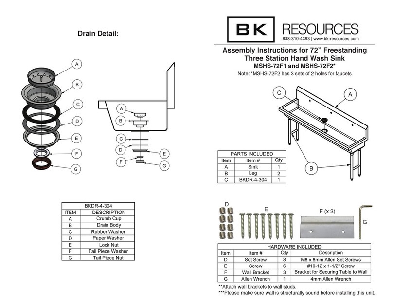 BK RESOURCES MSHS-72F1 User manual