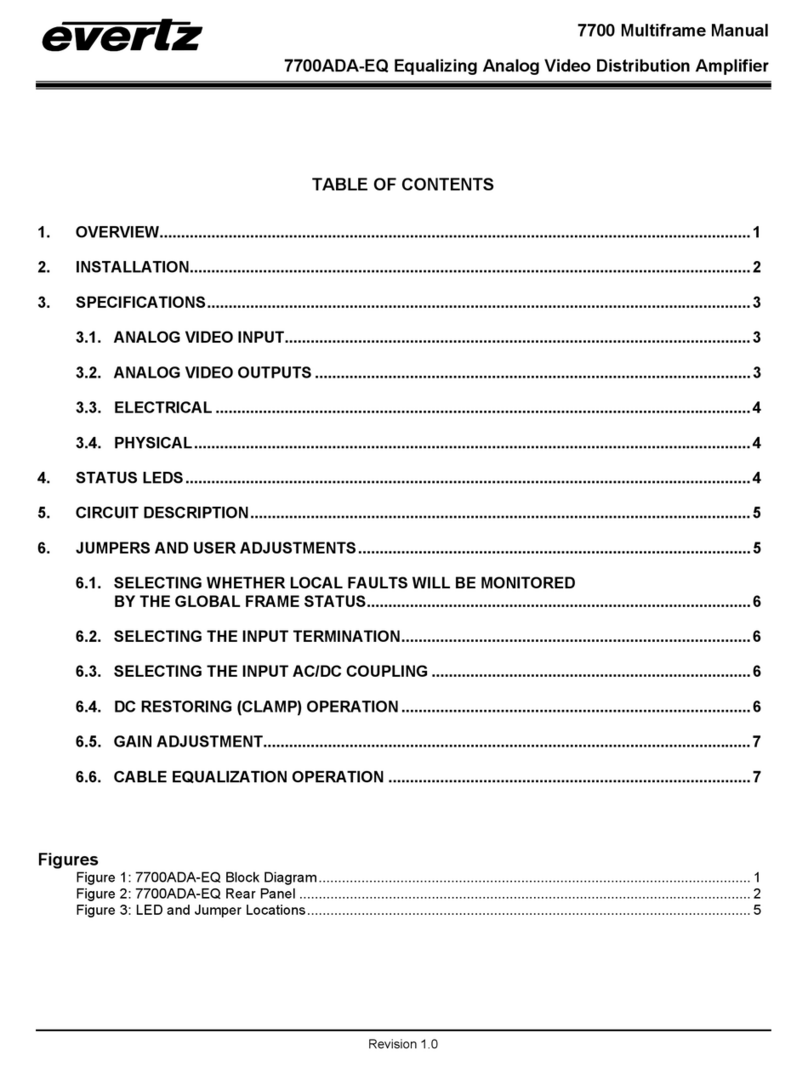 evertz 7700ADA-EQ User manual