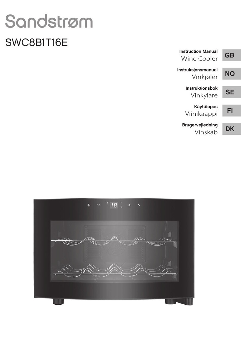 Sandstrom SWC8B1T16E User manual