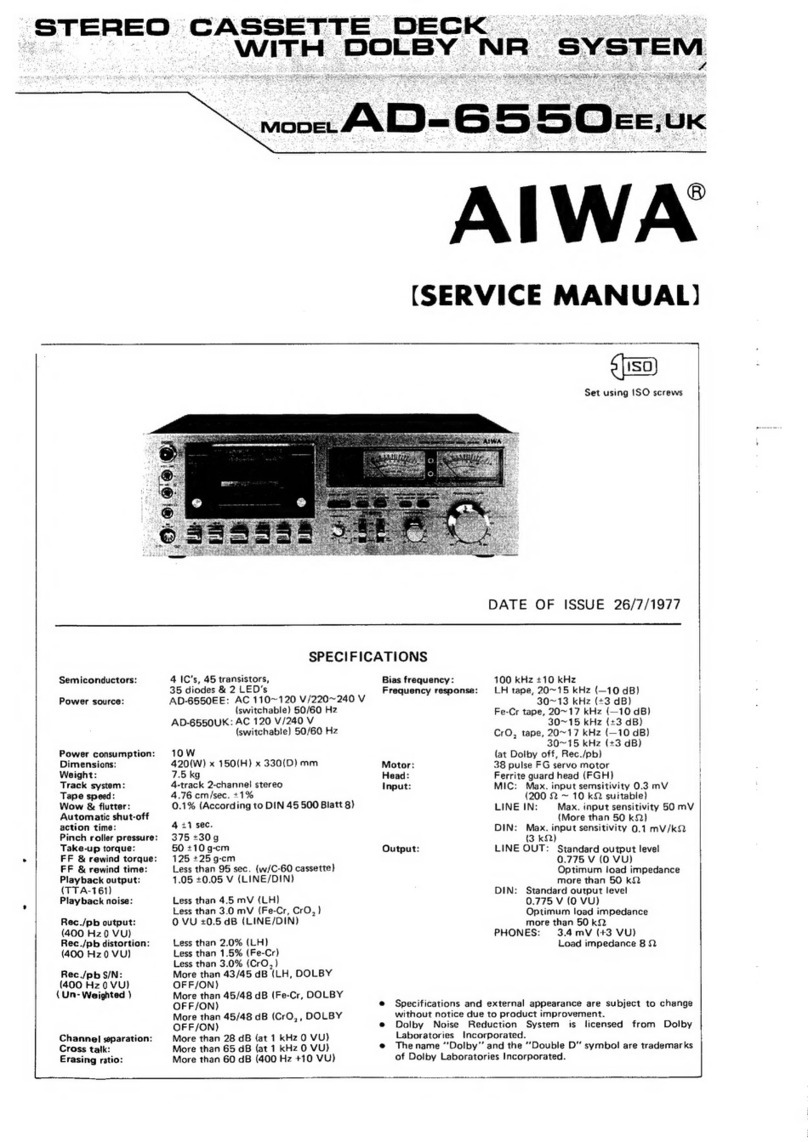 Aiwa AD-6550EE User manual