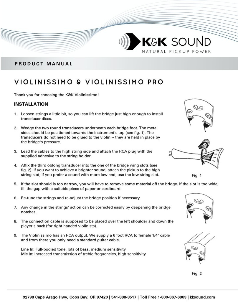 K&K Sound VIOLINISSIMO product manual