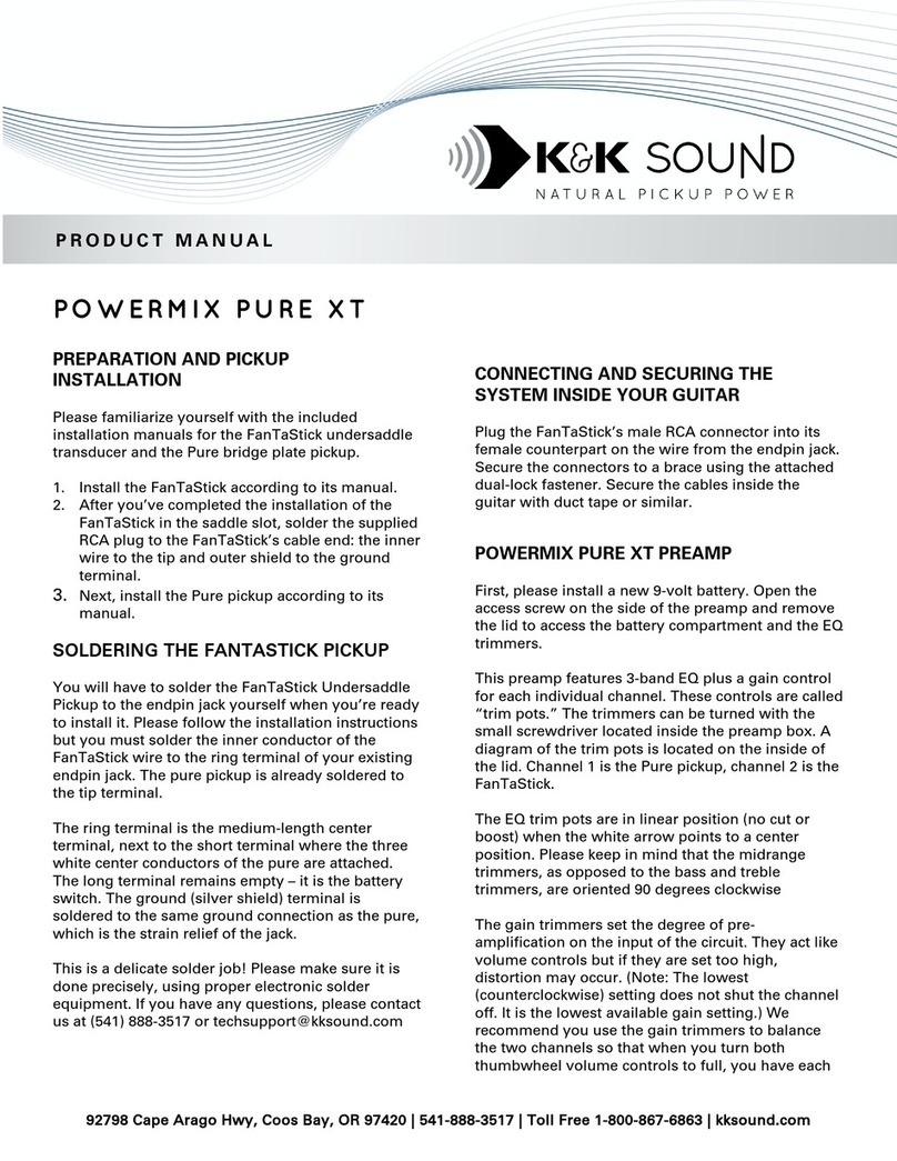K&K Sound POWERMIX PURE XT product manual