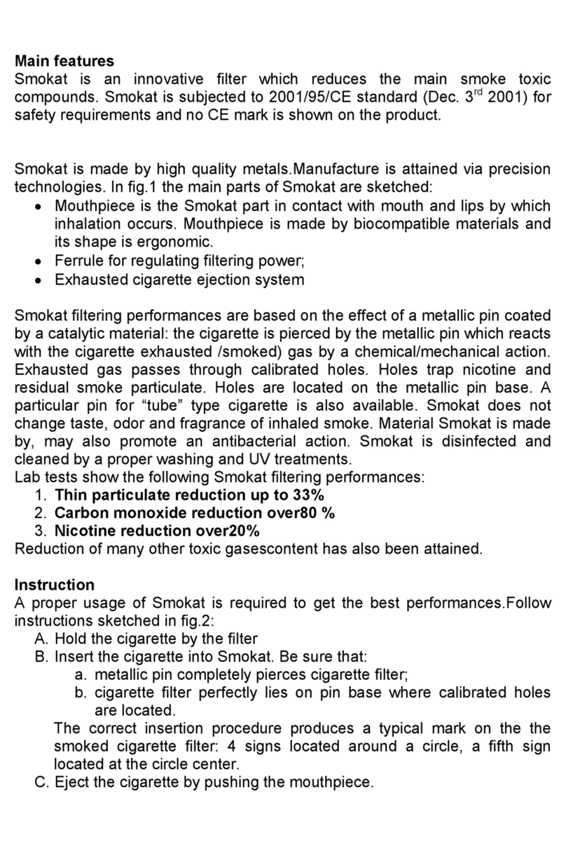 Smokat Flow Filter Cigarette instructions