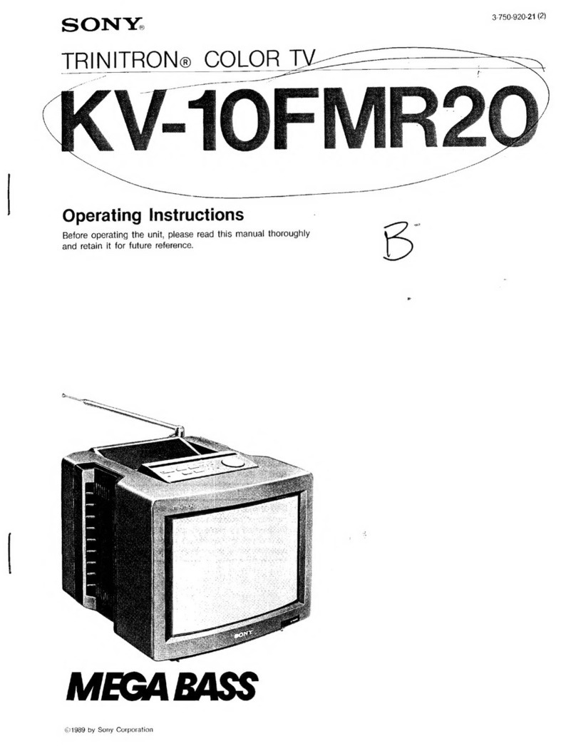 Sony TRINITRON KV-10FMR20 User manual