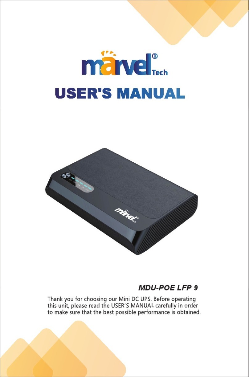 marvelTech MDU-POE LFP 9 User manual
