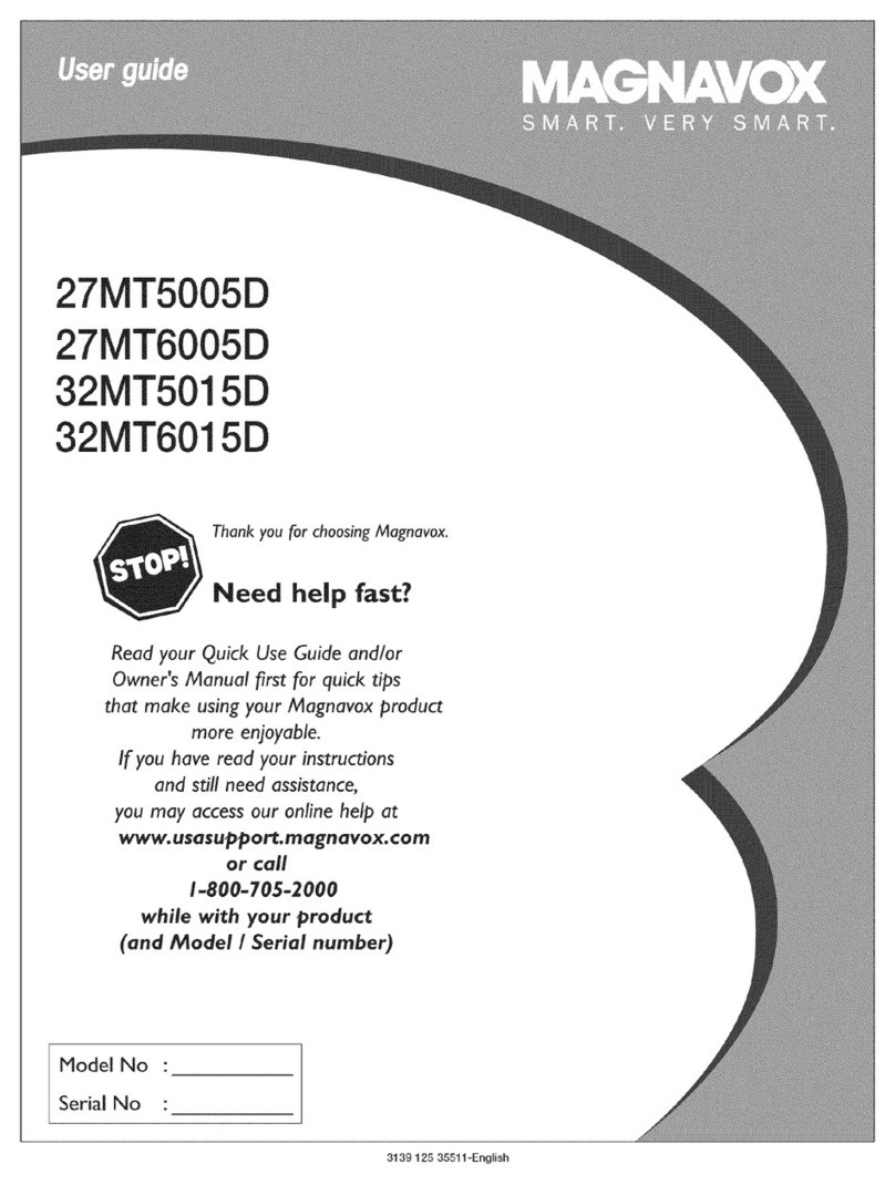 Magnavox 27MT5005D - 27" Integrated Sdtv User manual