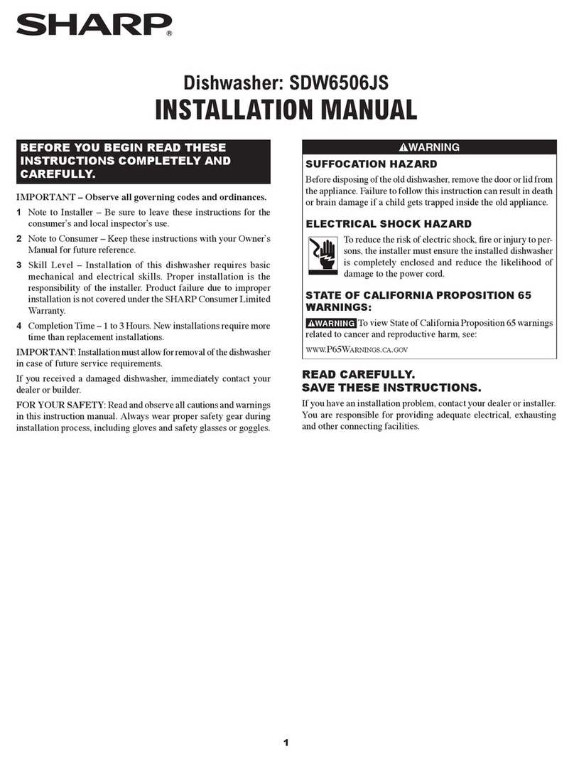 Sharp SDW6506JS User manual