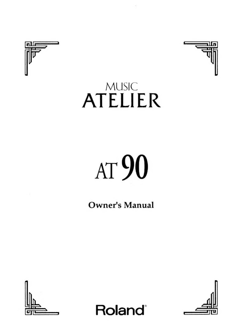 Roland Atelier AT90 User manual