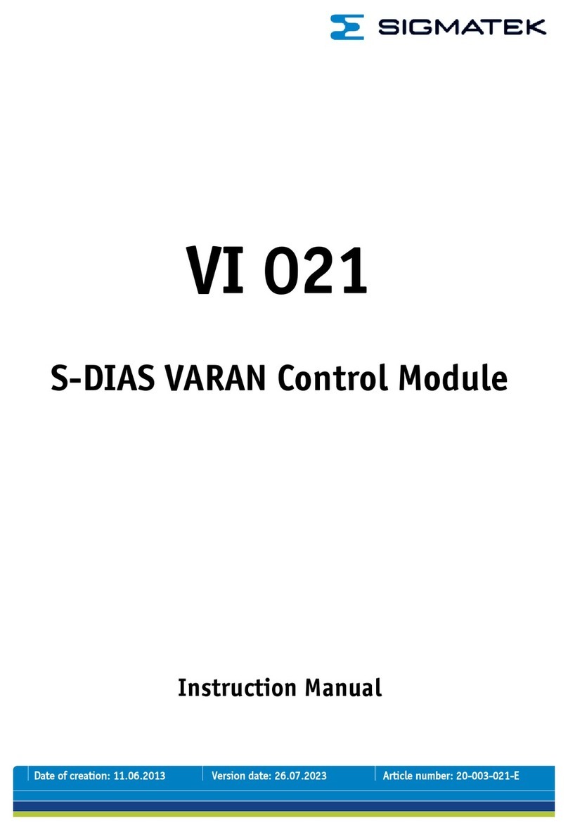SIGMA TEK VI 021 instruction manual