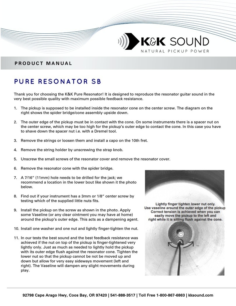 K&K Sound PURE RESONATOR SB product manual