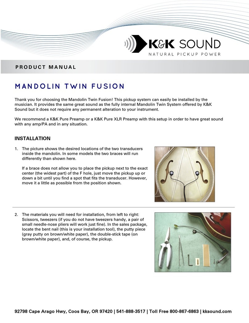 K&K Sound MANDOLIN TWIN FUSION product manual