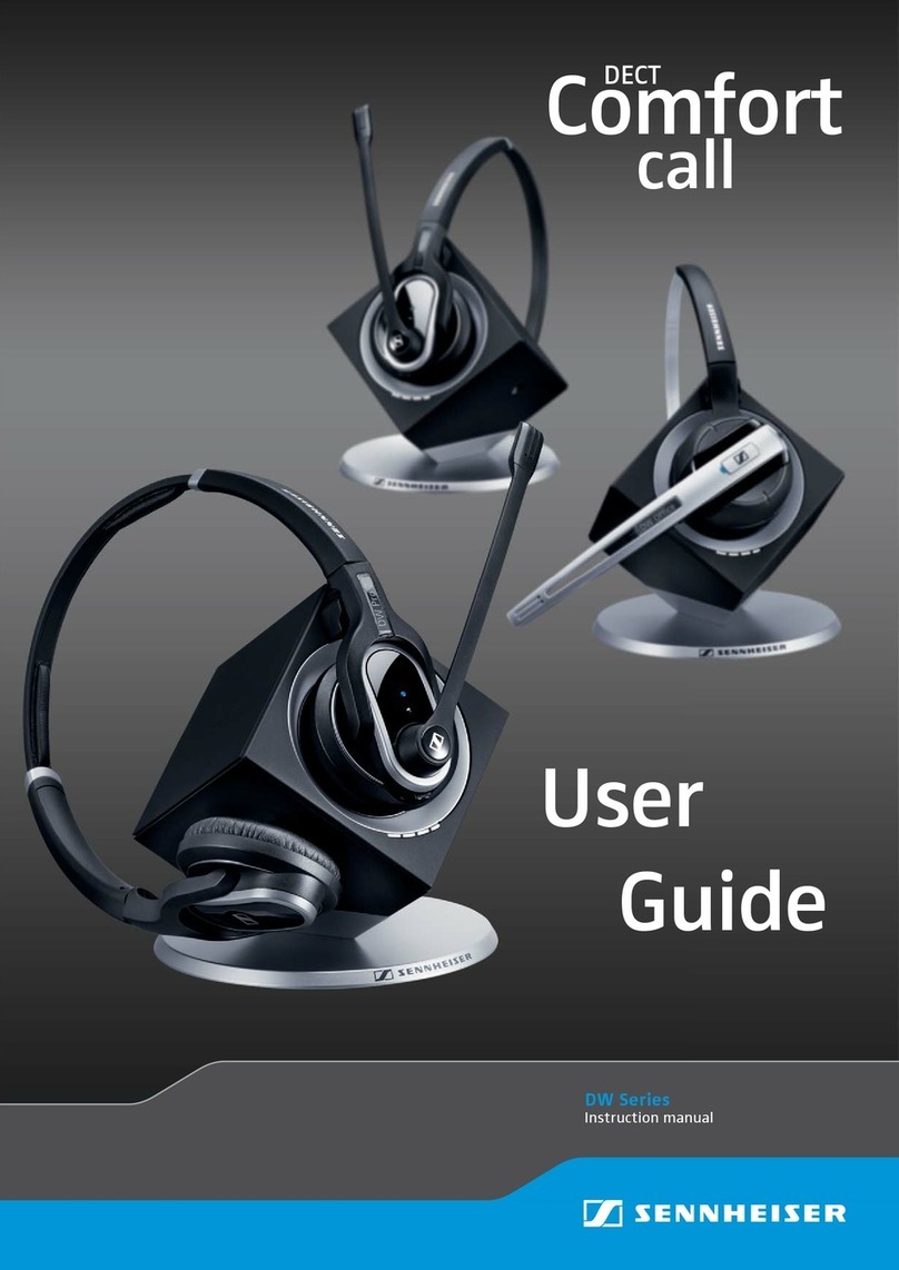 Sennheiser DECT Comfort call user guide
