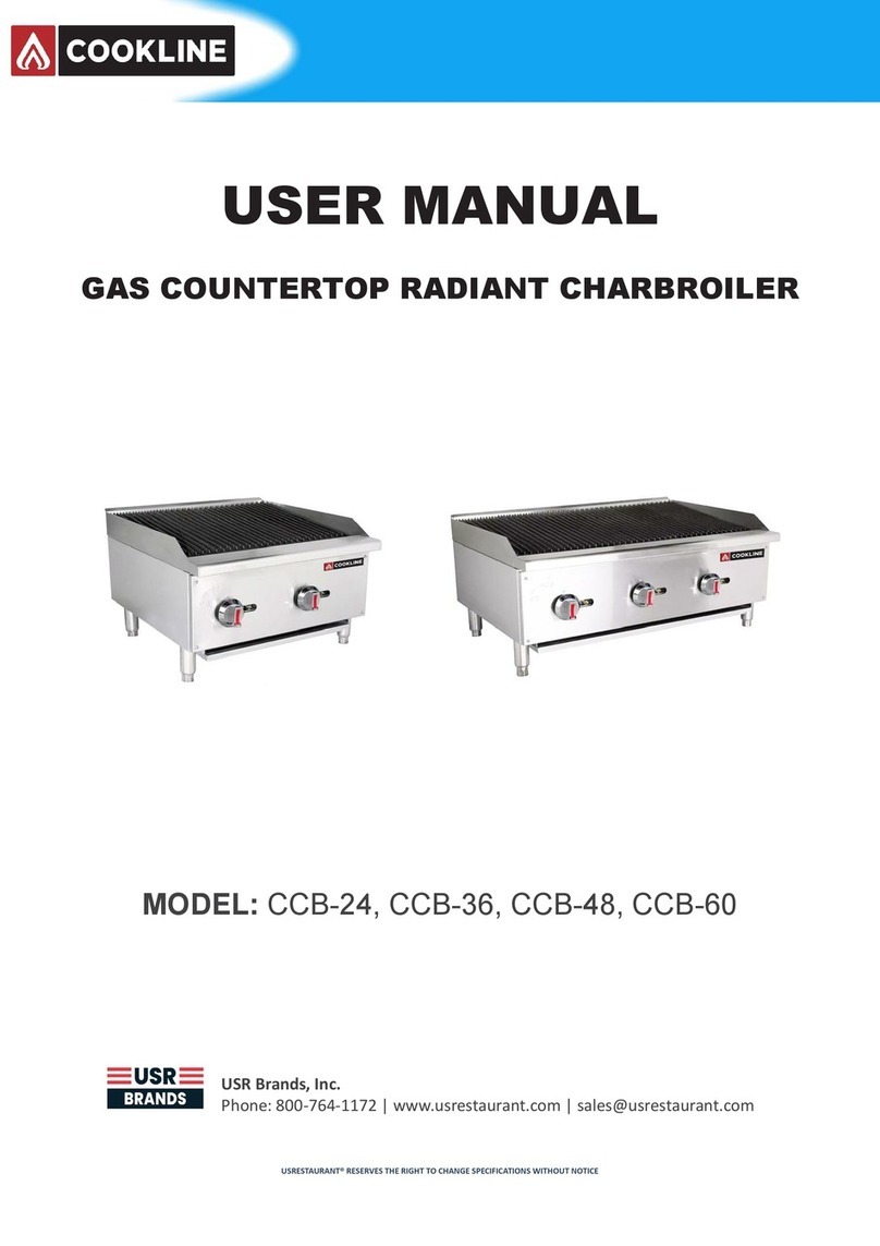 USR Brands COOKLINE CCB-24 user manual