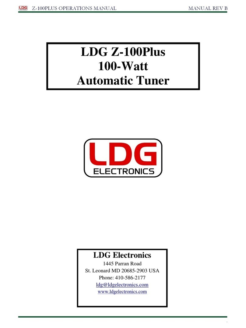 LDG LDG-Z-100PLUS manual