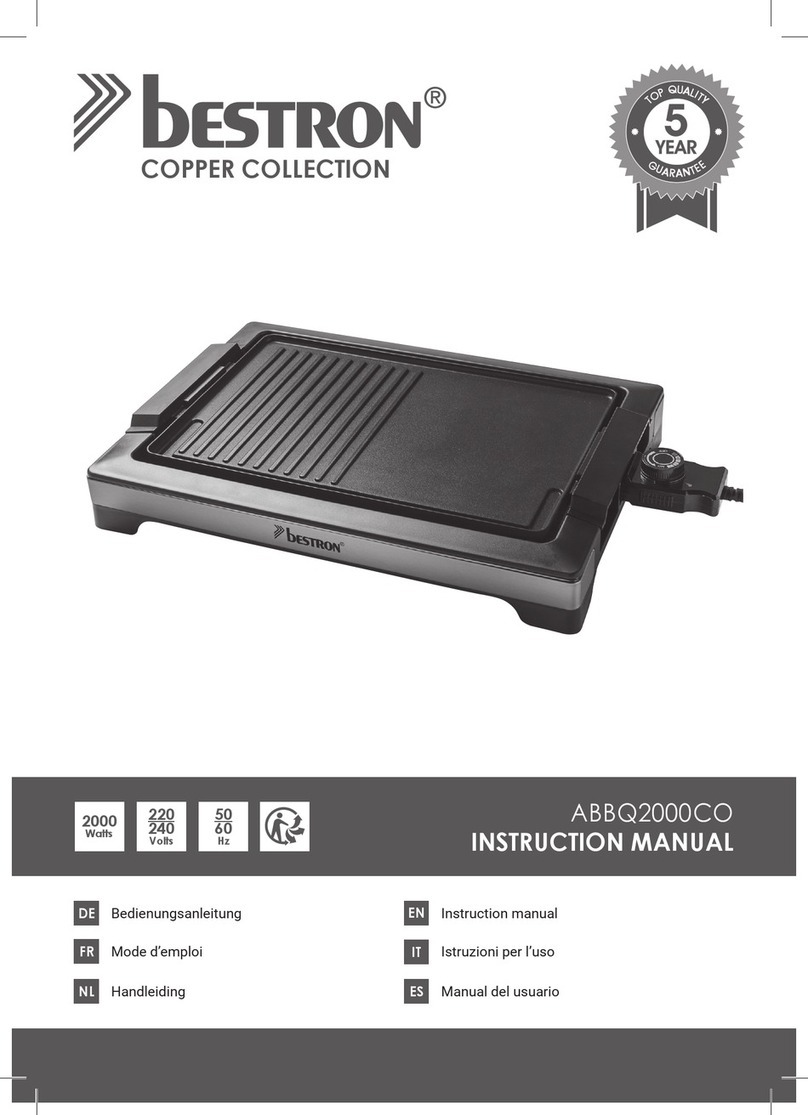 Bestron COPPER ABBQ2000CO instruction manual