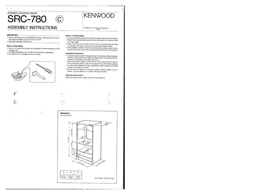 Kenwood SRC-780 Assembly instructions