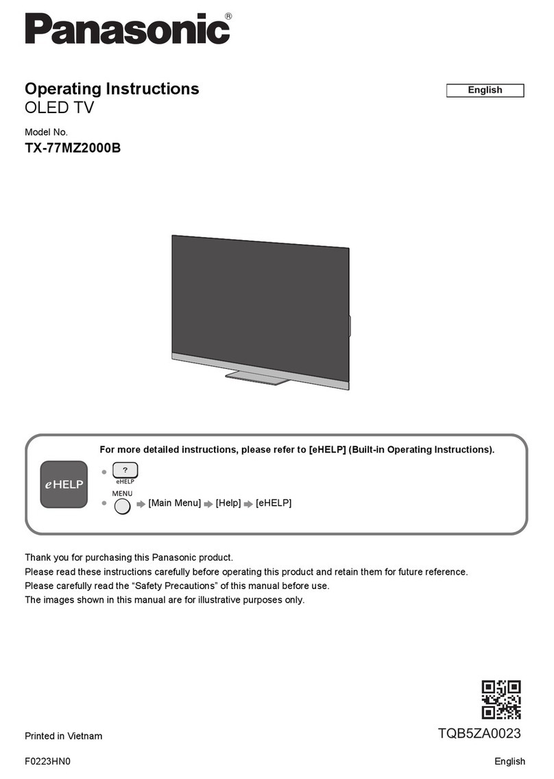 Panasonic TX-77MZ2000B operating instructions