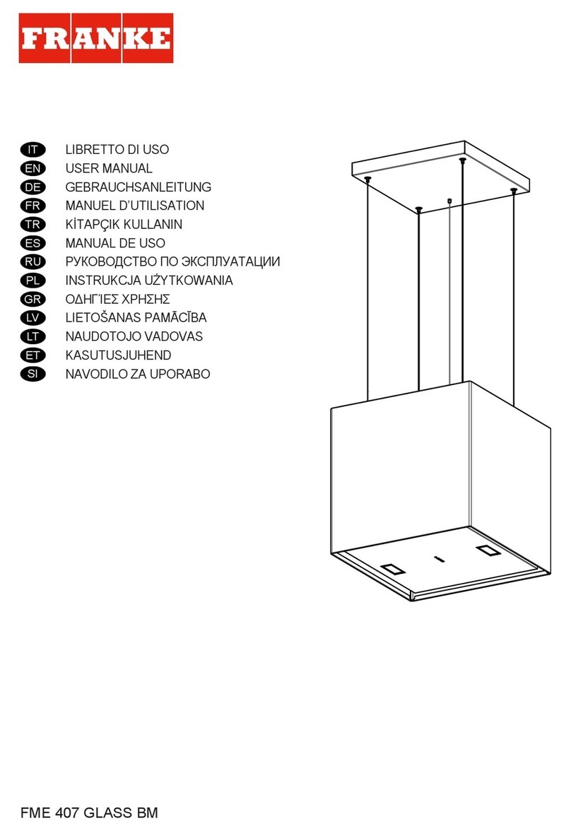 Franke FME 407 GLASS BM User manual