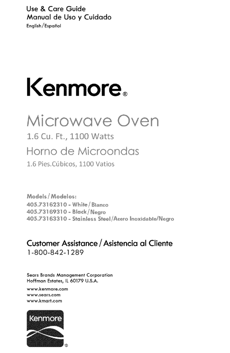 Kenmore 405.73162310 Use & care guide