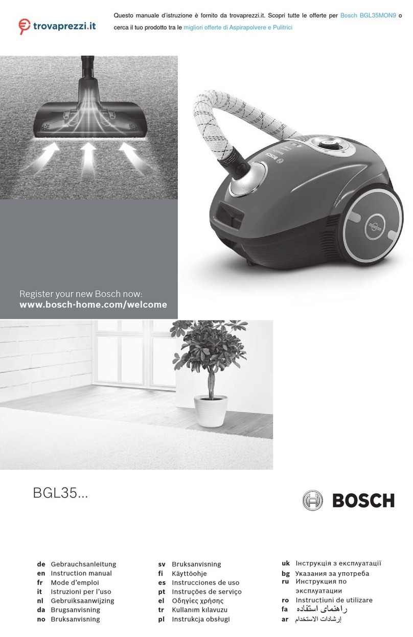 Bosch BGL35MON9 User manual