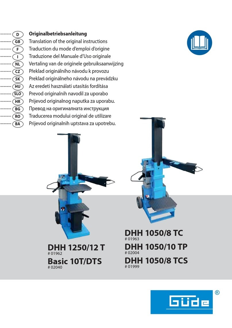 Gude DHH 1050/8 TCS Translation of the original instructions