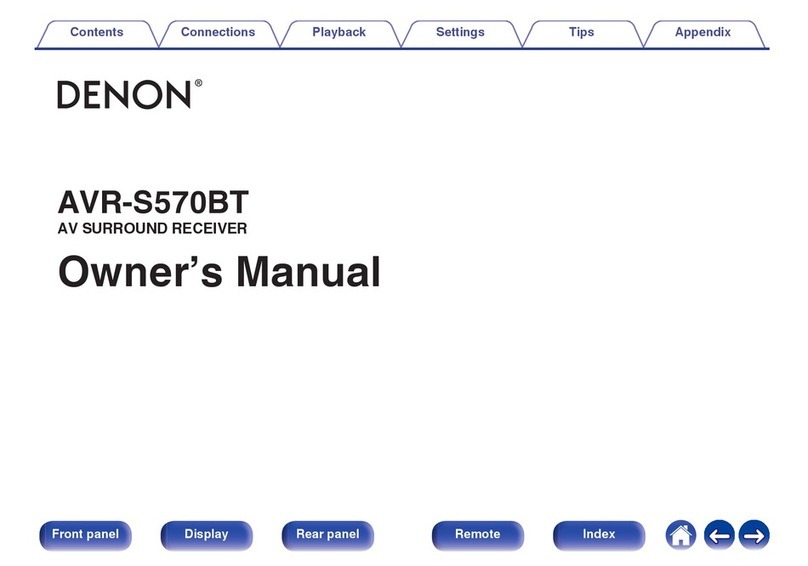 Denon AVR-S570BT User manual