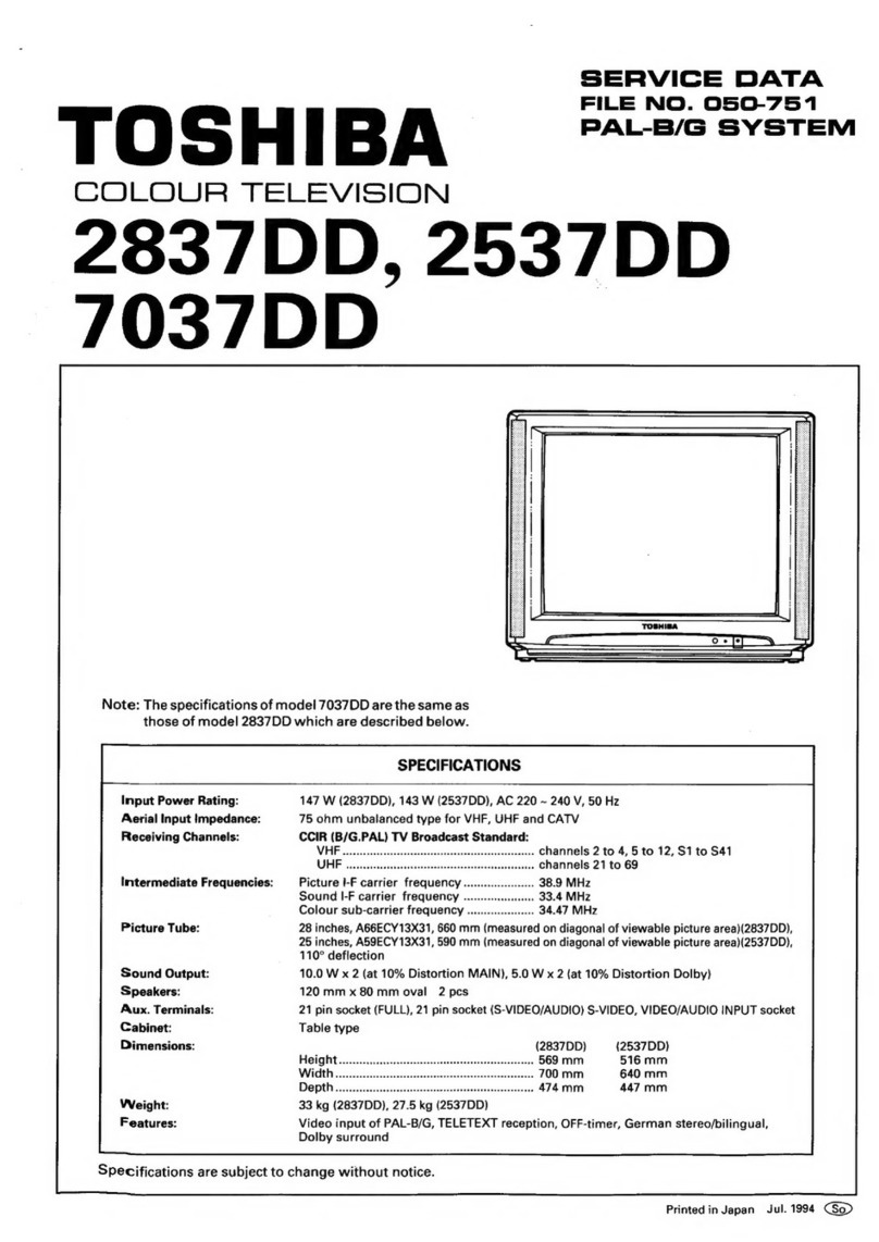 Toshiba 2837DD User manual