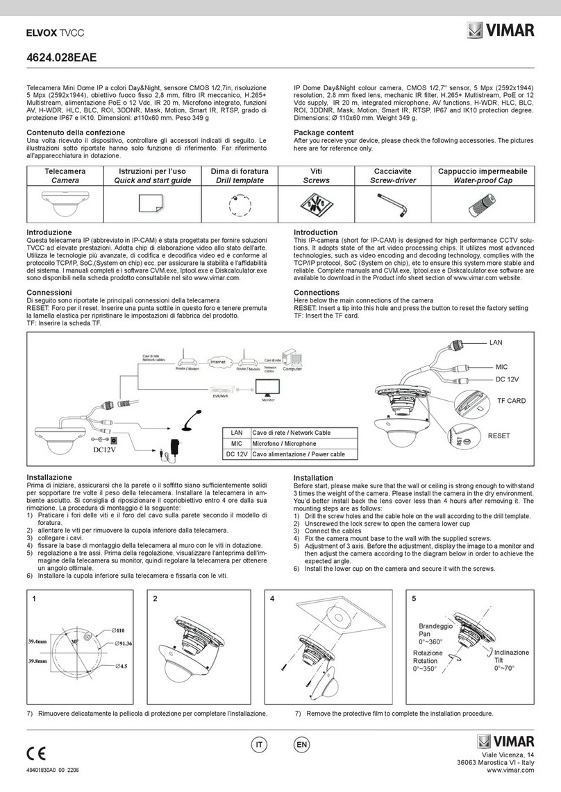 Vimar ELVOX 4624.028EAE manual