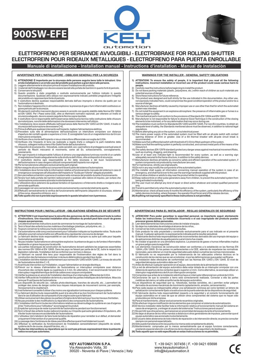 Keyautomation 900SW-EFE User manual