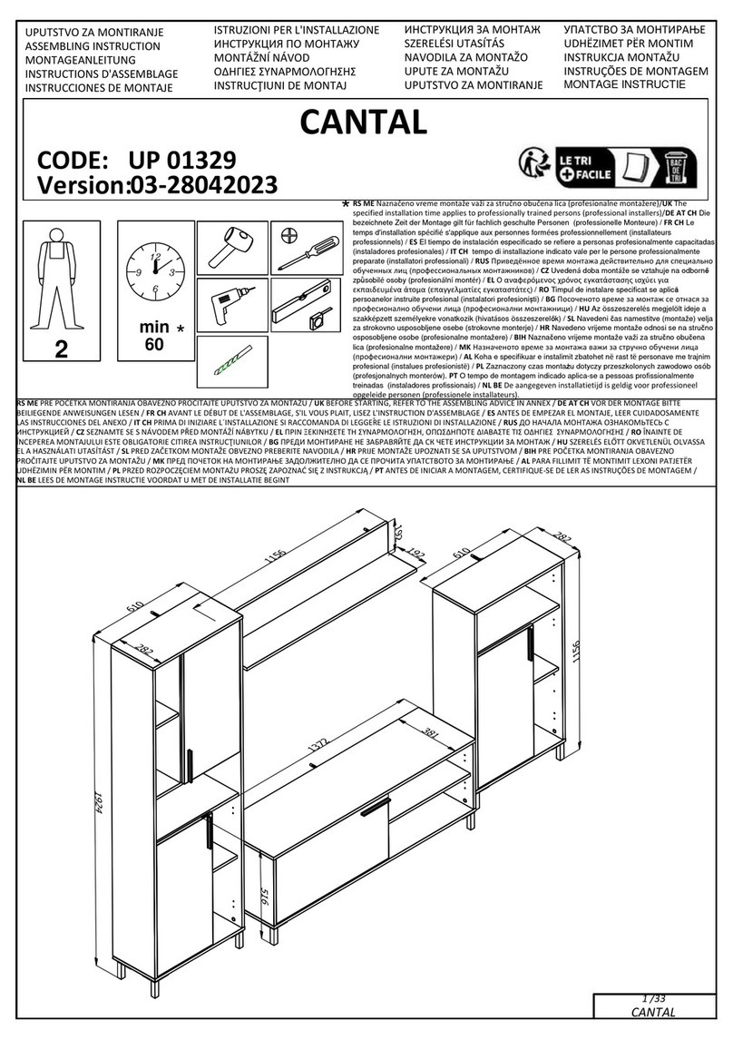 BUT CANTAL UP 01329 Assembling Instruction