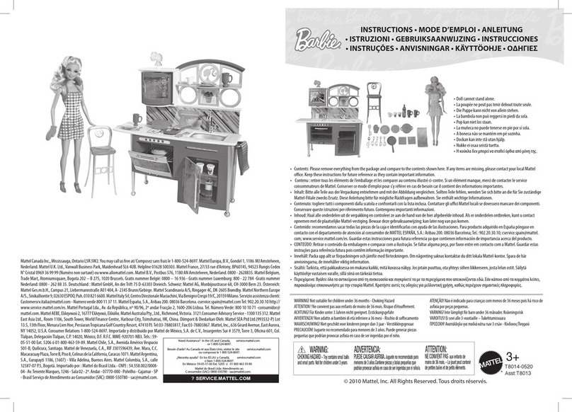 Mattel Barbie T8014 User manual