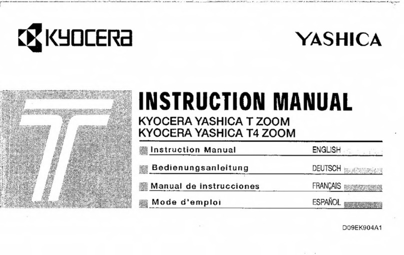 Kyocera YASHICA T ZOOM User manual
