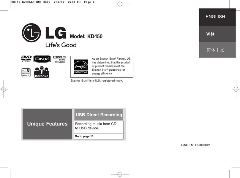 LG KD450 User manual