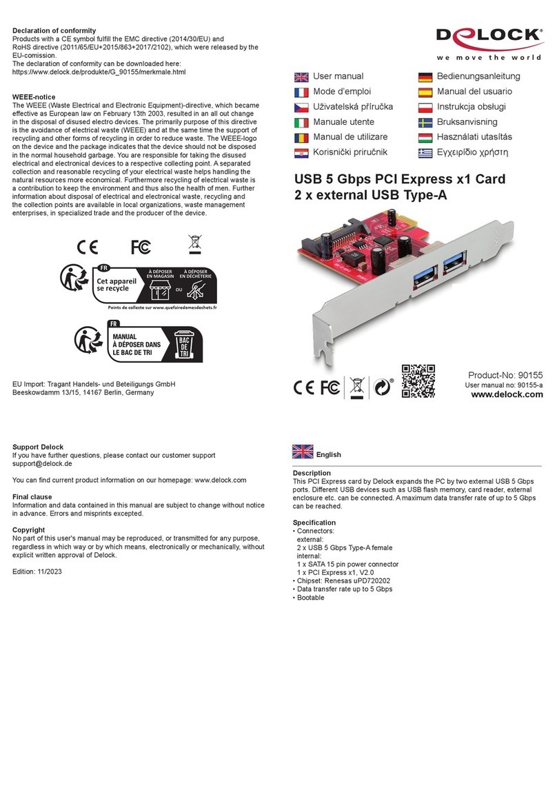 DeLOCK 90155 User manual
