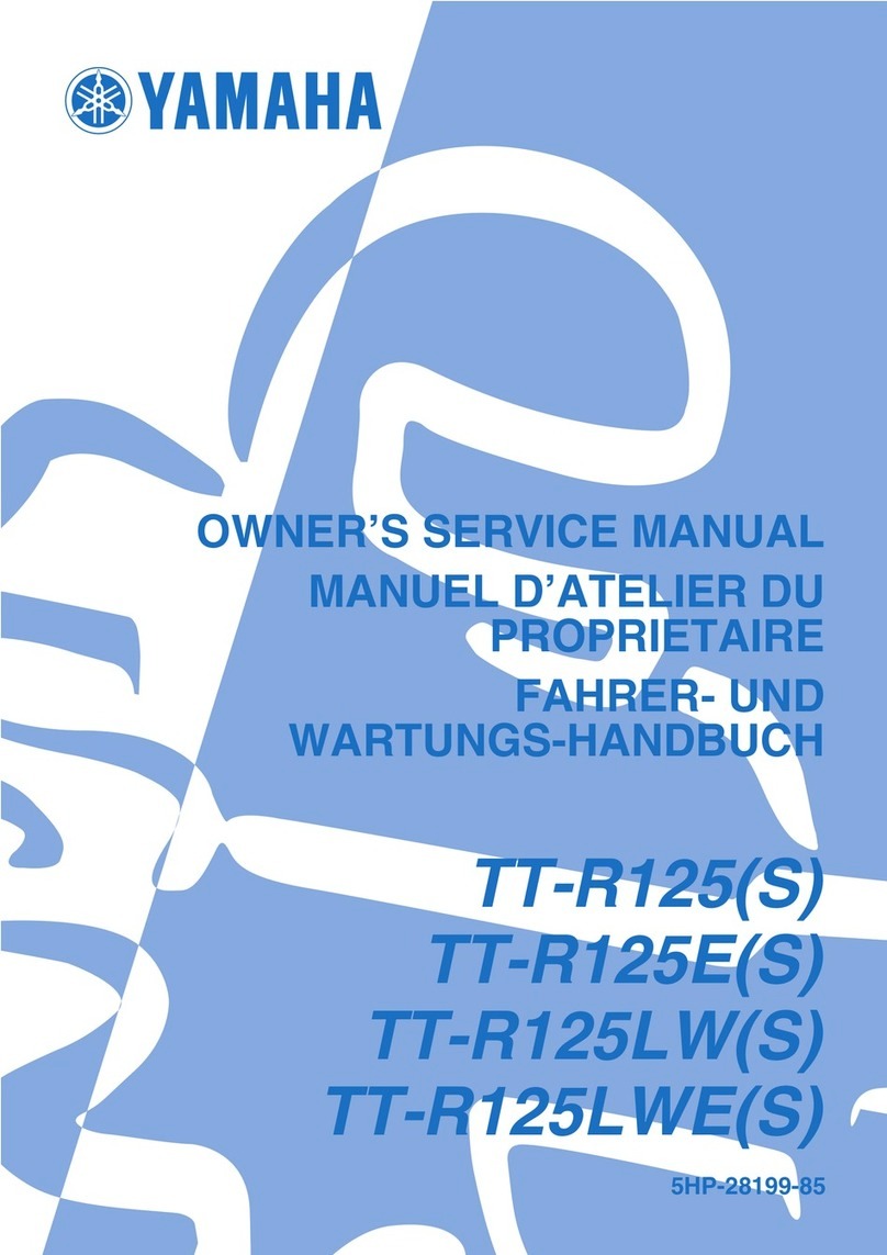 Yamaha TT-R125(S) 2003 Application guide