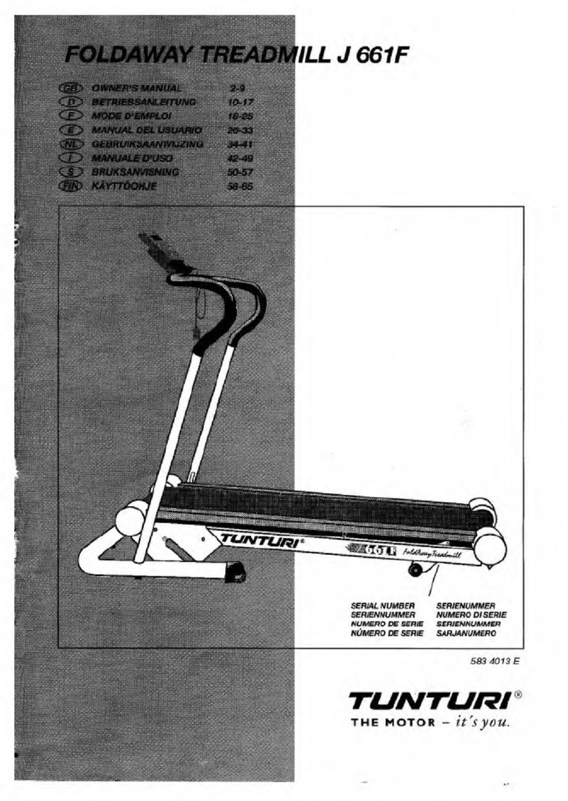 Tunturi J661F owner's manual