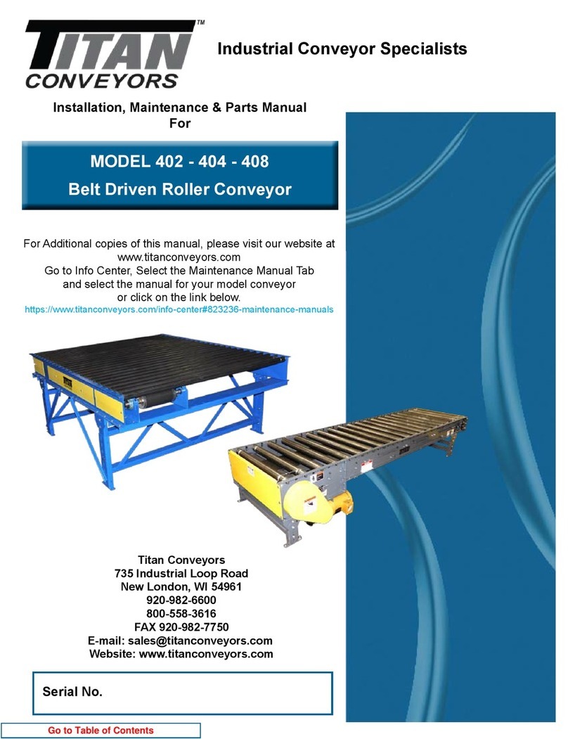 Titan 404 Installation, maintenance & parts manual