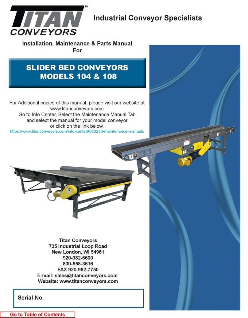 Titan 104 Installation, maintenance & parts manual