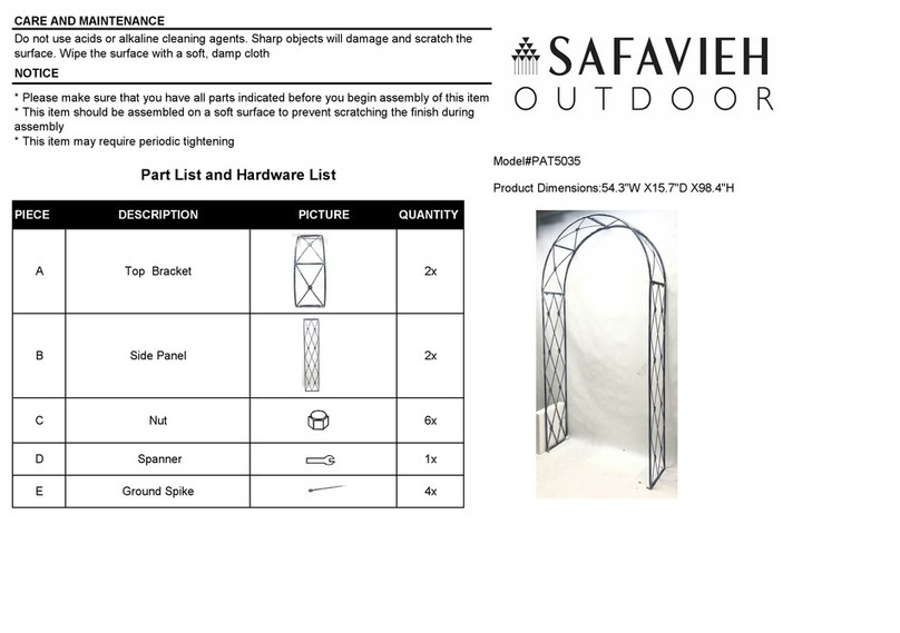 Safavieh Outdoor Atticus PAT5035 manual