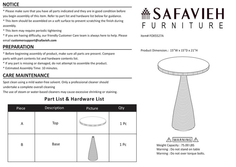 Safavieh Furniture FOX5527A manual