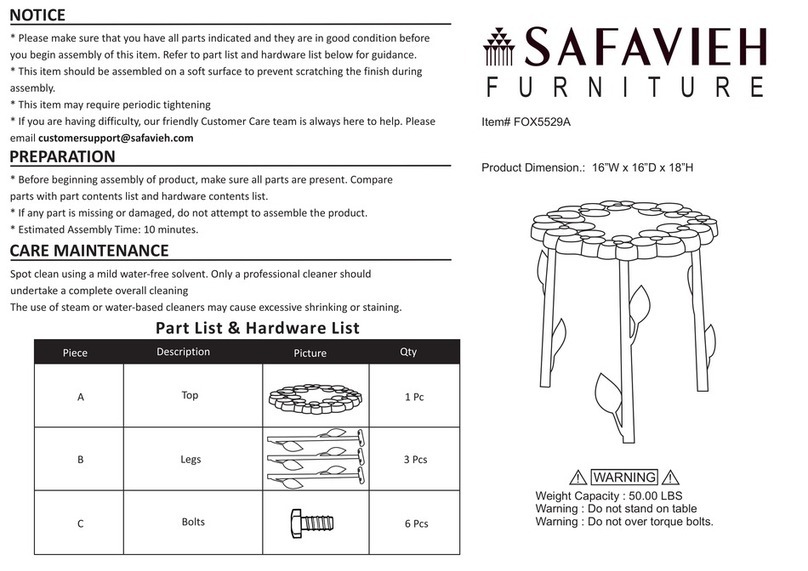 Safavieh Furniture FOX5529A manual